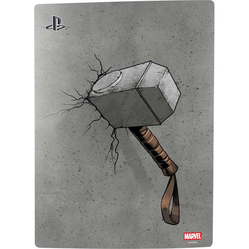 Marvel Thor Thor’s Hammer Mjolnir PS5 Console Skin